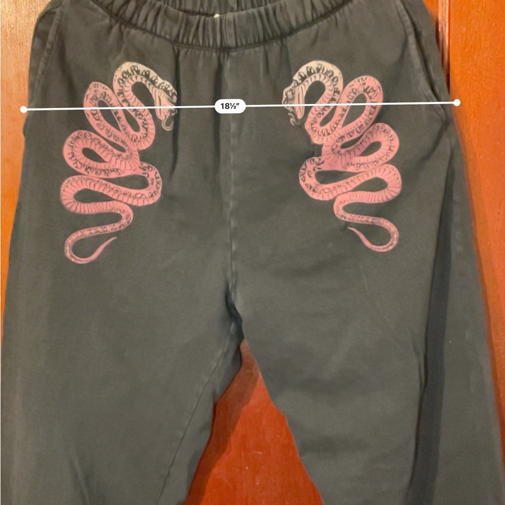 Black Acid Wash sweatpants from Garage